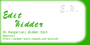 edit widder business card